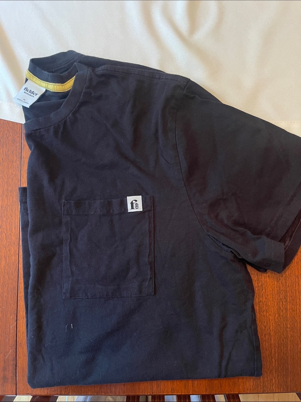 Bonobos Black Short-Sleeve Pocket Tee with Logo Tag